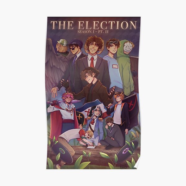 DreamSmp - The Election  Poster RB2608 product Offical Dream Merch