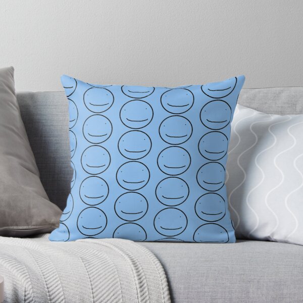 dream smile face blue Throw Pillow RB2608 product Offical Dream Merch