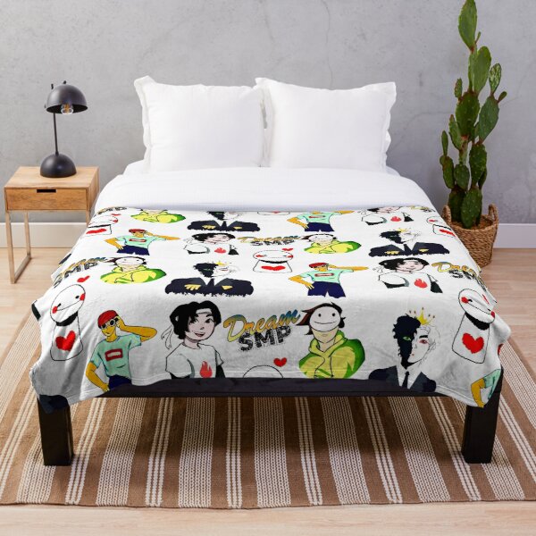 Dream Smp Cartoon - Dream SMP Lovers Throw Blanket RB2608 product Offical Dream Merch